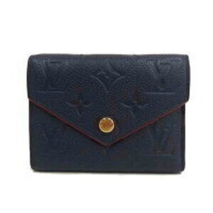 Louis Vuitton Portefeuille Wallet Victorine Marine Blue Rouge
